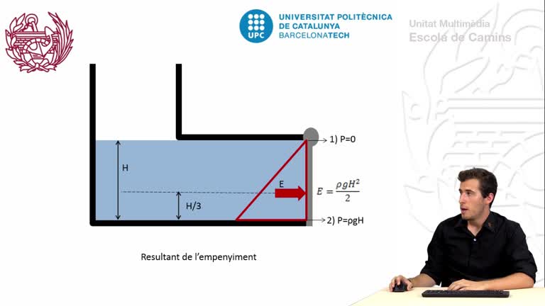 Estudi hidrostàtic de la pressió sobre una comporta vertical