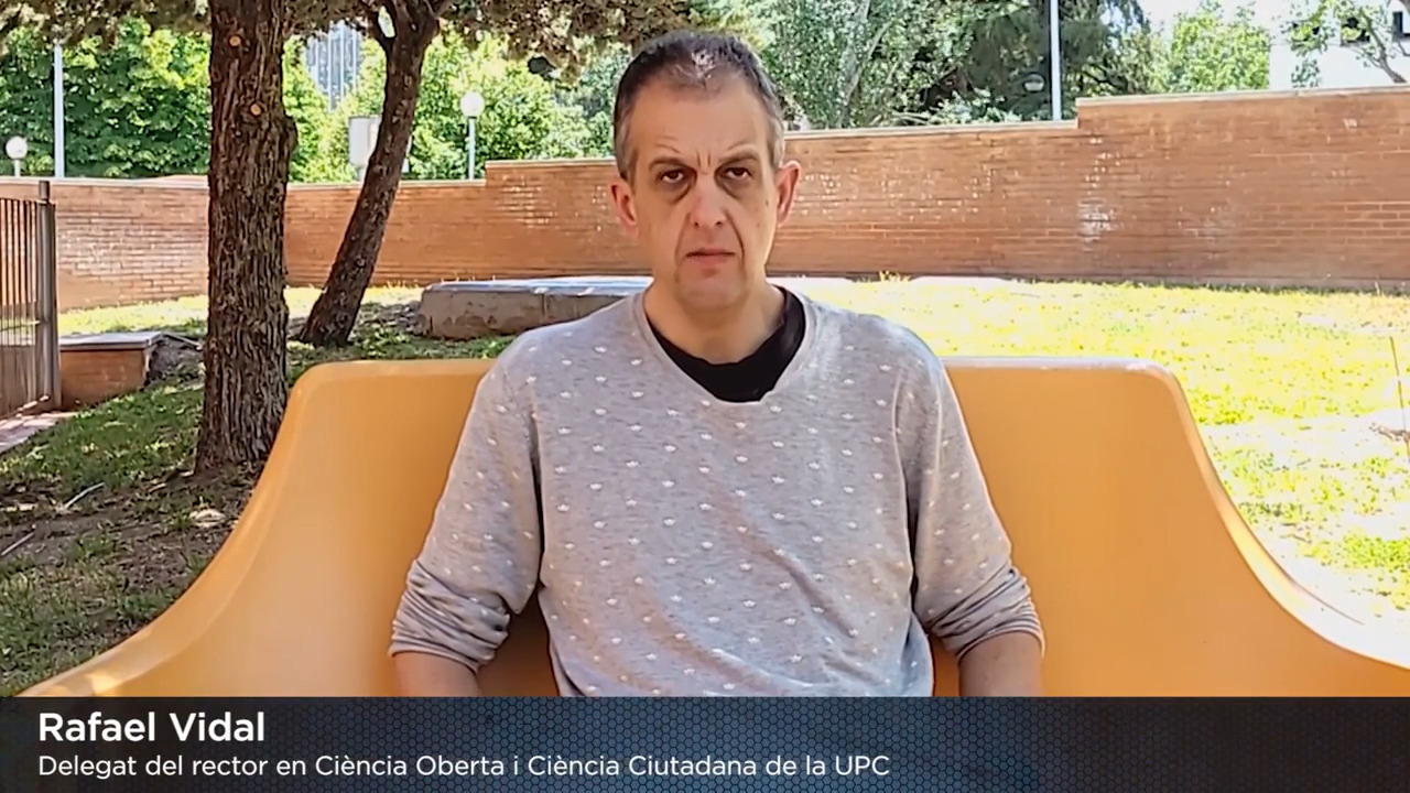 Entrevista a Rafael Vidal, delegat del rector de la UPC en Ciència Oberta i Ciència Ciutadana