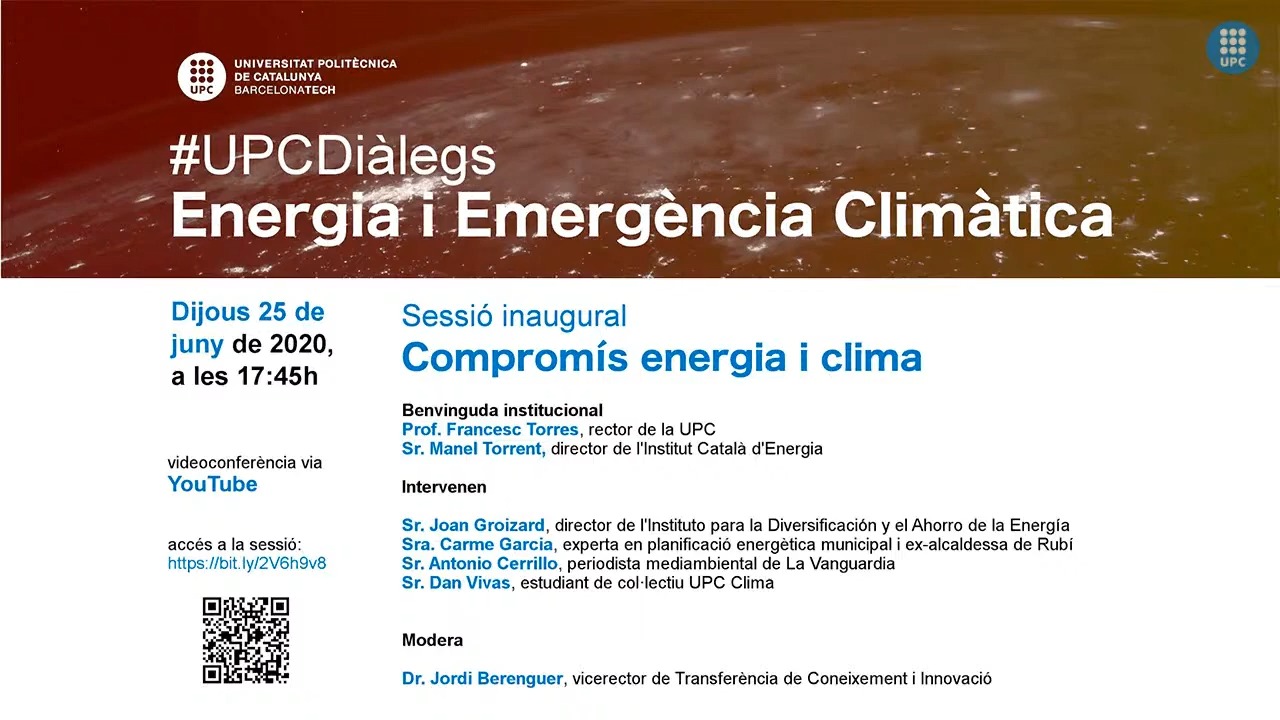 Sessió inaugural: Compromís Energia i Clima