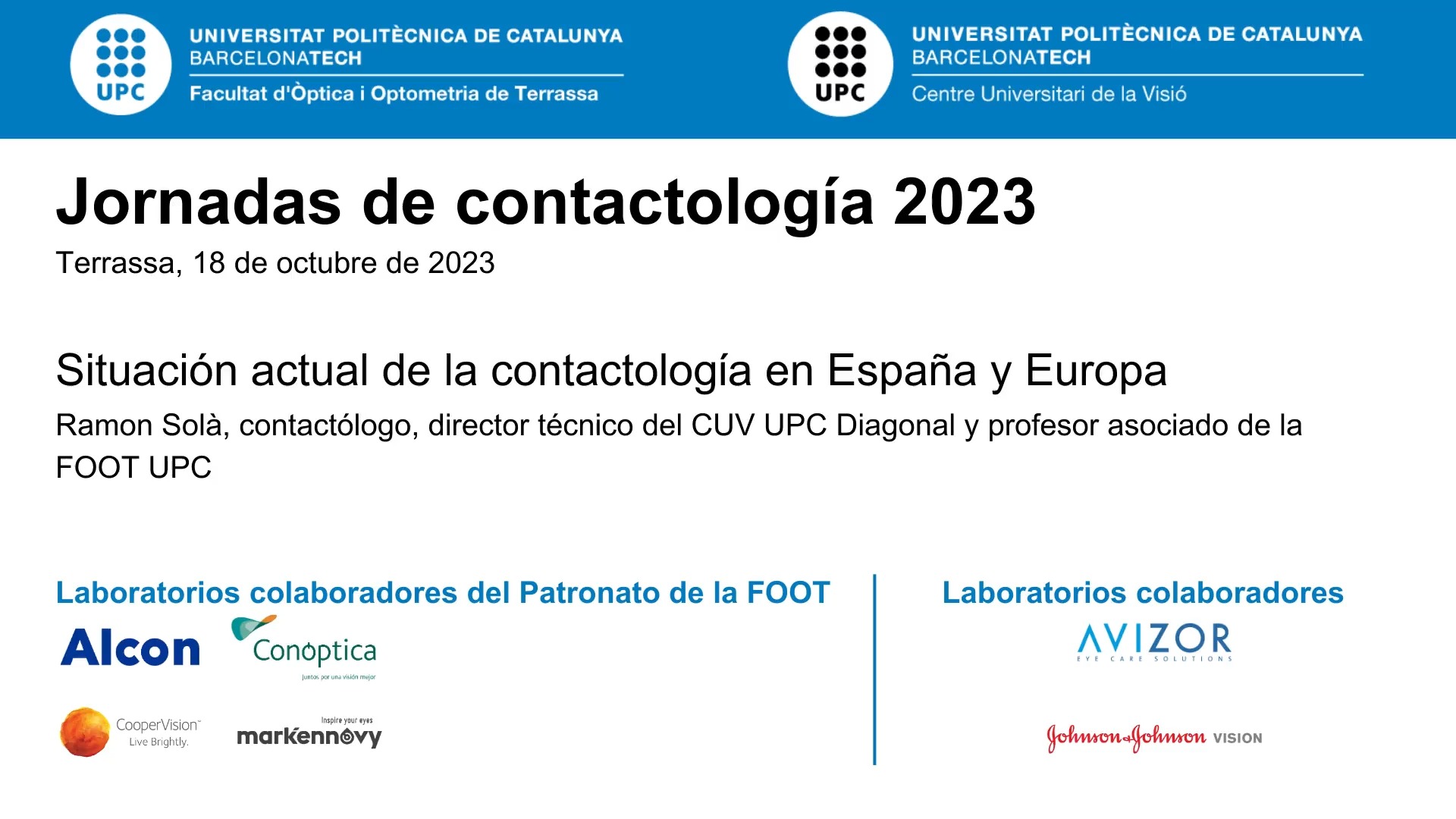  Situación actual de la contactología en España y Europa