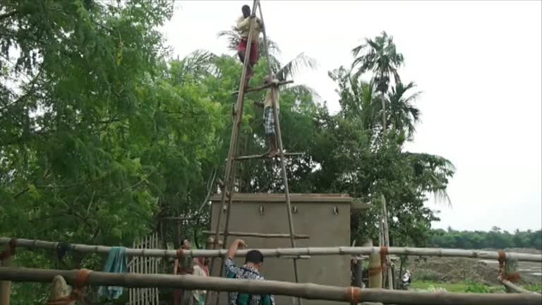 Construction of a well for bank filtration for wastewater reclamation in India-SWINGS project