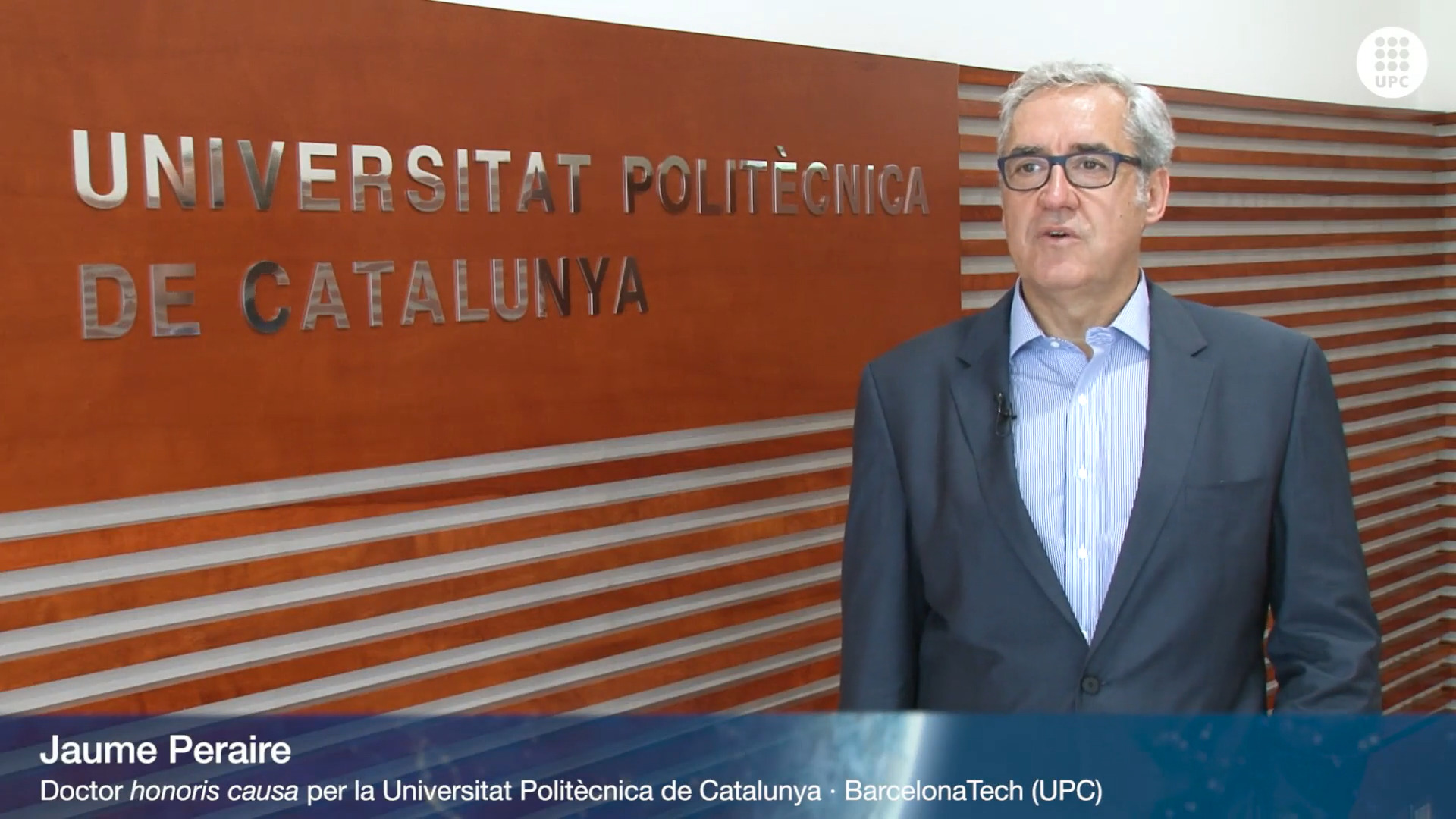 Entrevista a Jaume Peraire, doctor 'honoris causa' per la UPC
