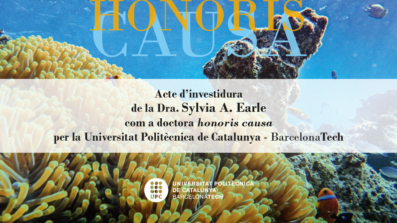 Acte d'investidura de l'oceanògrafa i biòloga marina Sylvia A. Earle com a doctora 'honoris causa' per la UPC