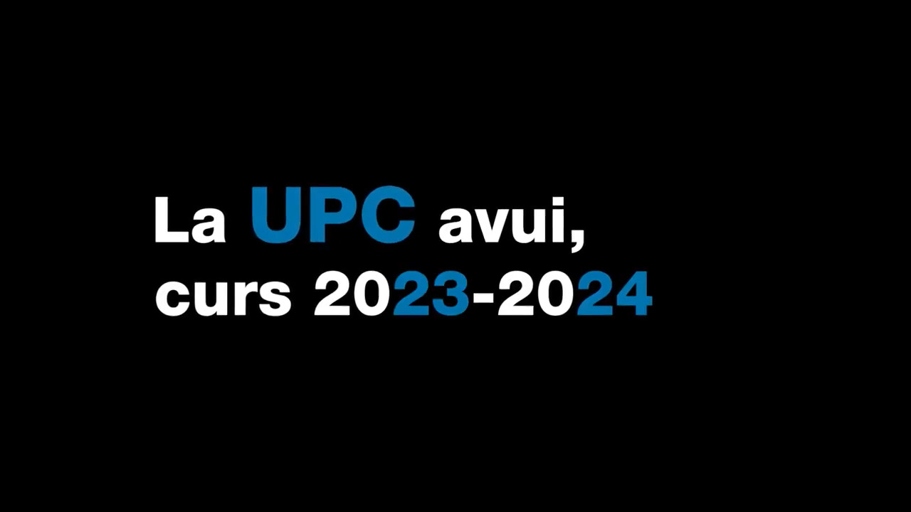La UPC avui, curs 2023-2024