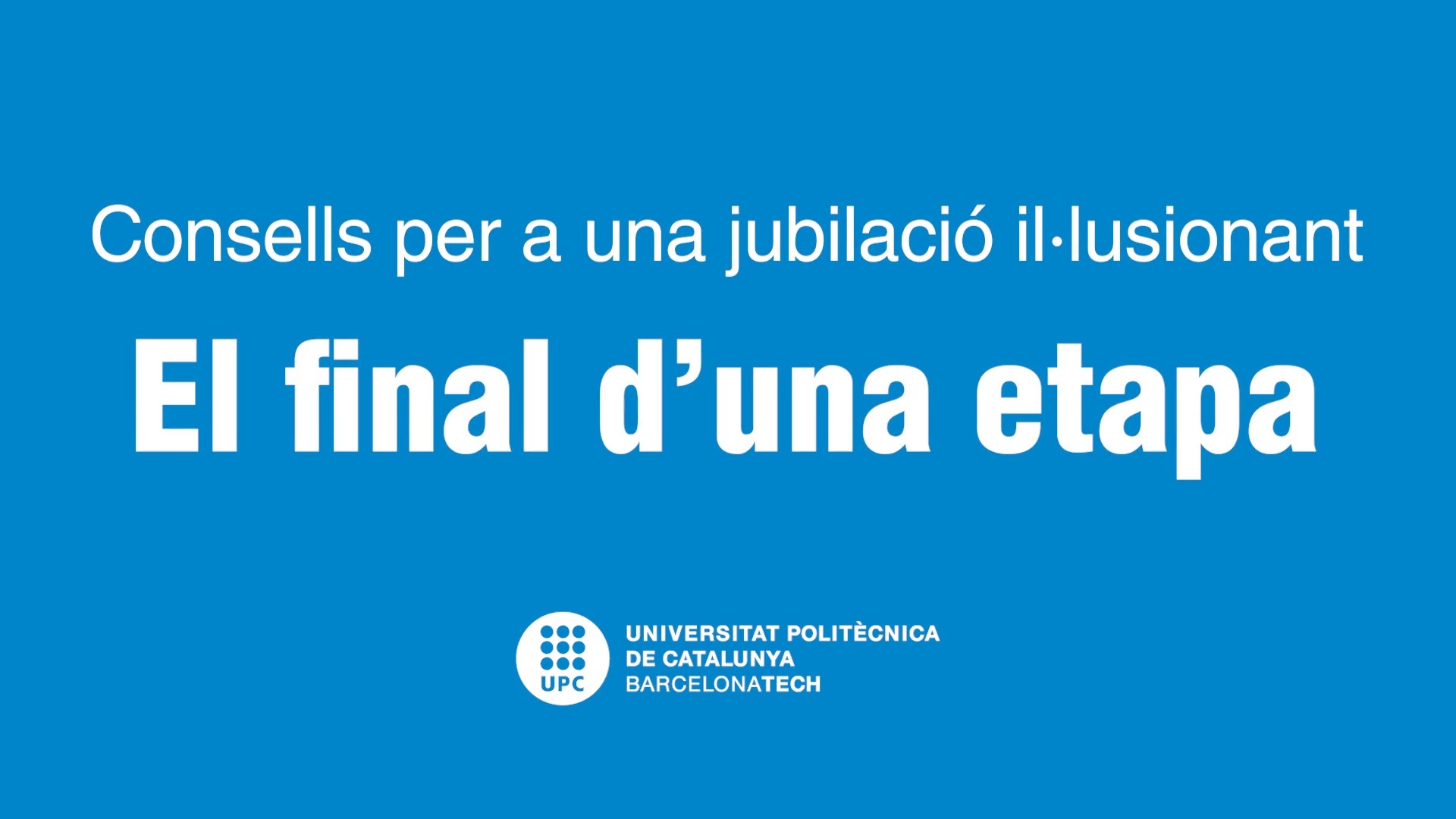 Em jubilo, i ara què? El final d'una etapa
