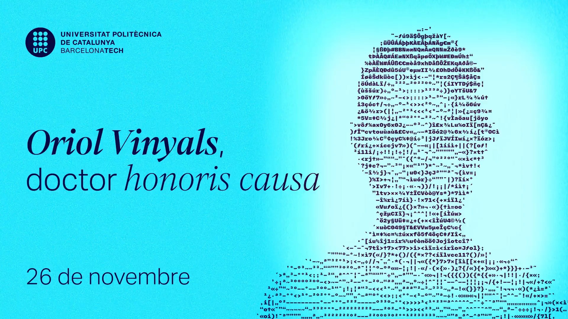 Acte d'investidura d'Oriol Vinyals com a doctor 'honoris causa' de la UPC