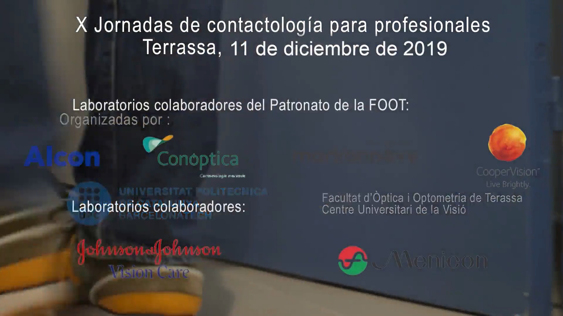 Promoción de las Jornadas de contactología 2019