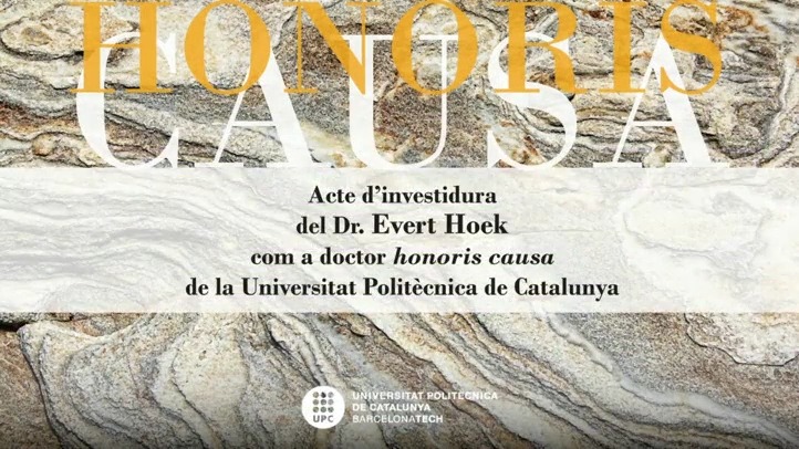 Acte d’investidura honoris causa del Dr. Evert Hoek