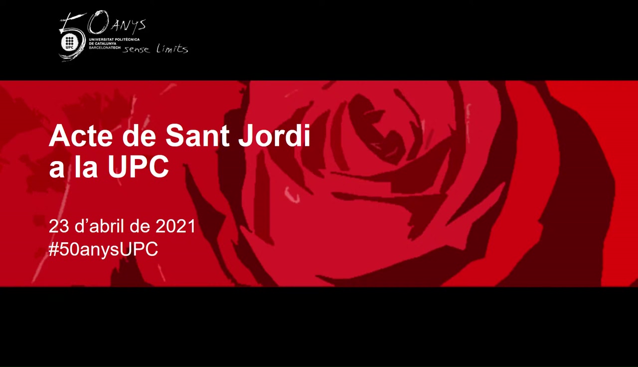 Acte de Sant Jordi a la UPC 2021