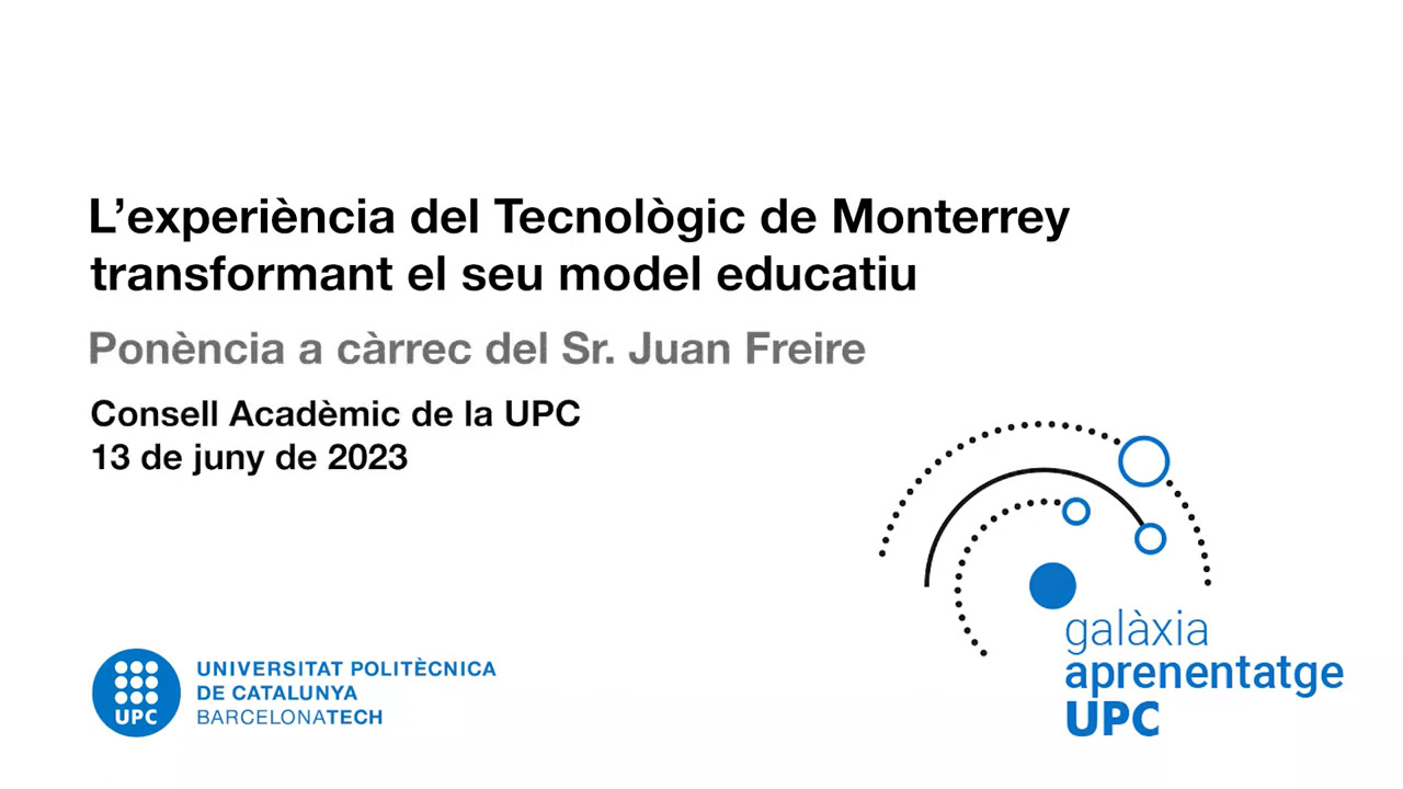 L'experiència del Tecnològic de Monterrey transformant el seu model educatiu