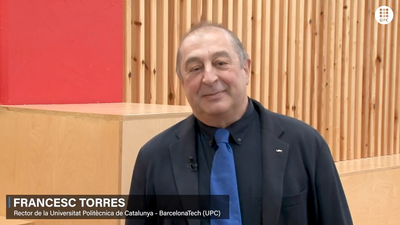 El rector de la UPC desitja unes bones festes: "Que el 2026 sigui un any ple de llum"