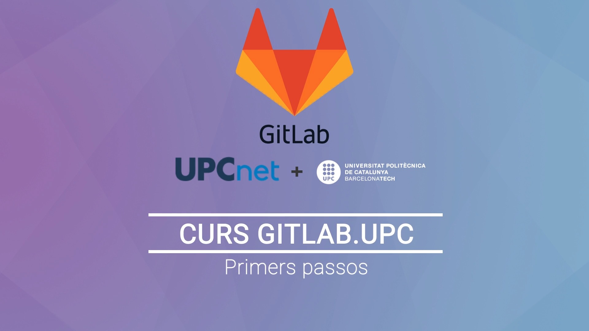 Curs GitLab.UPC - Primers Passos