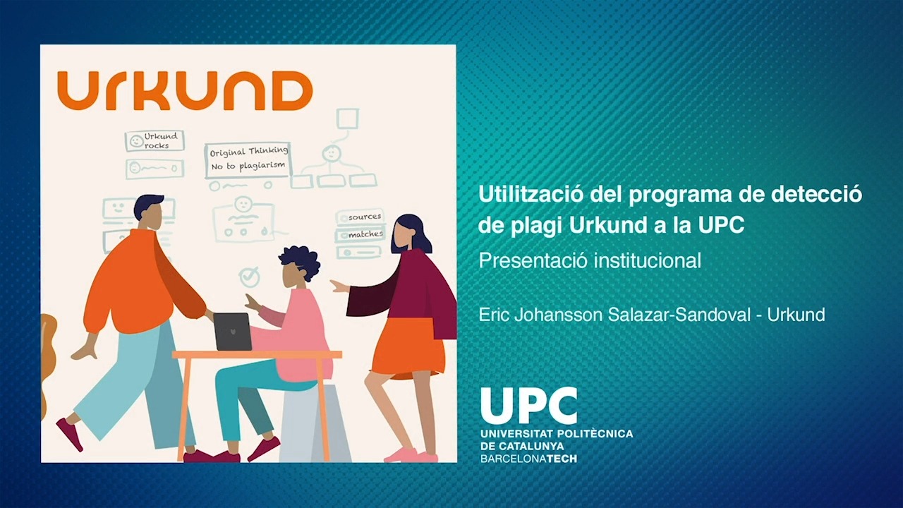 01 - Presentació institucional - Jornada Urkund UPC