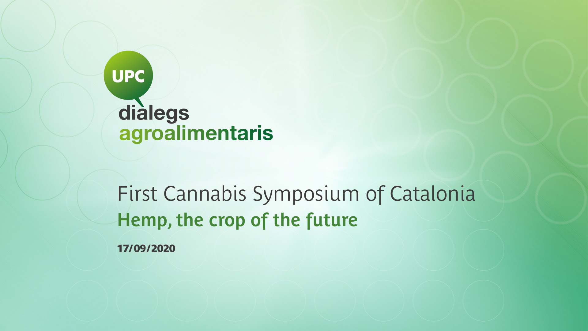 UPC Diàlegs: First Cannabis Symposium of Catalonia