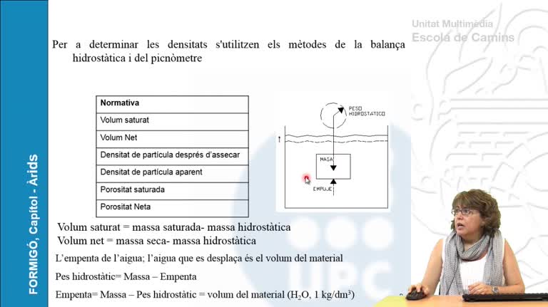 Propietats físiques dels àrids I