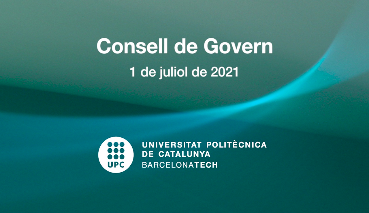 Consell de Govern de l’1 de juliol de 2021