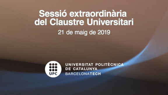 Sessió extraordinària del Claustre Universitari del 21 de maig de 2019