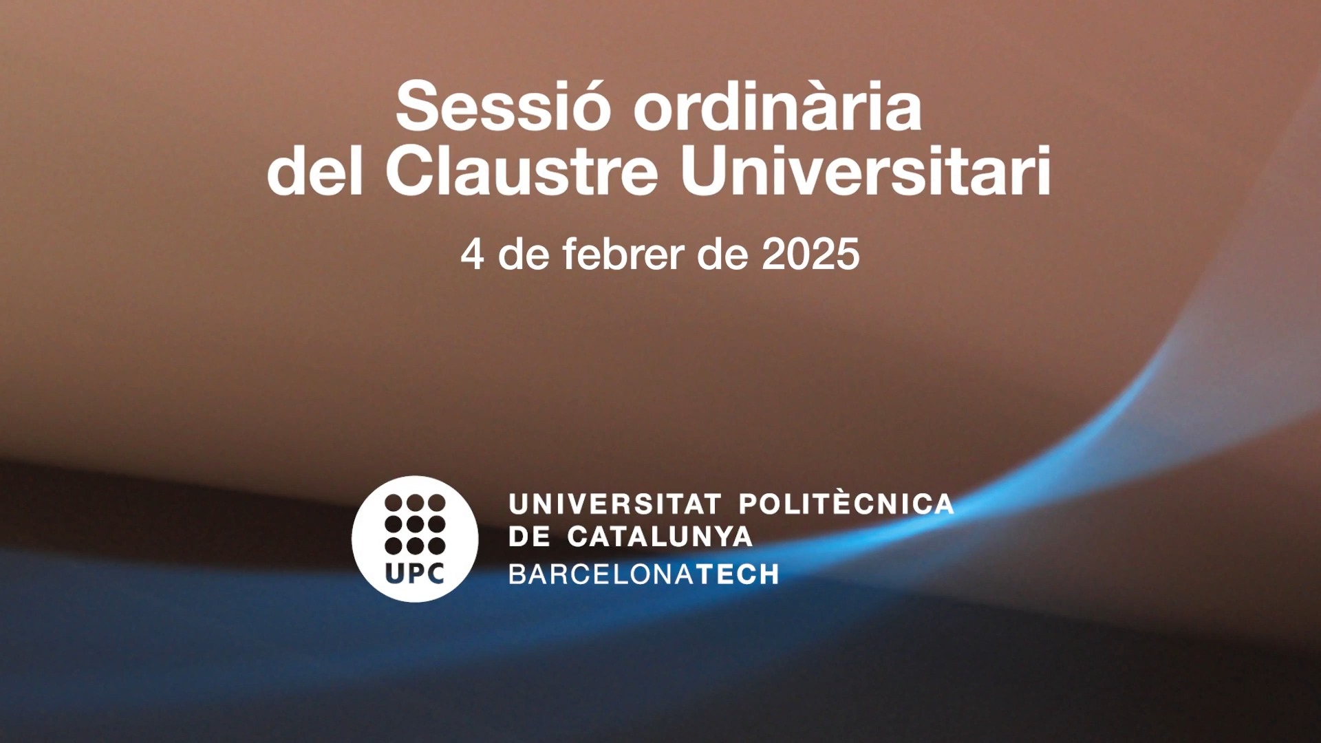 Sessió ordinària del Claustre Universitari del 4 de febrer de 2025