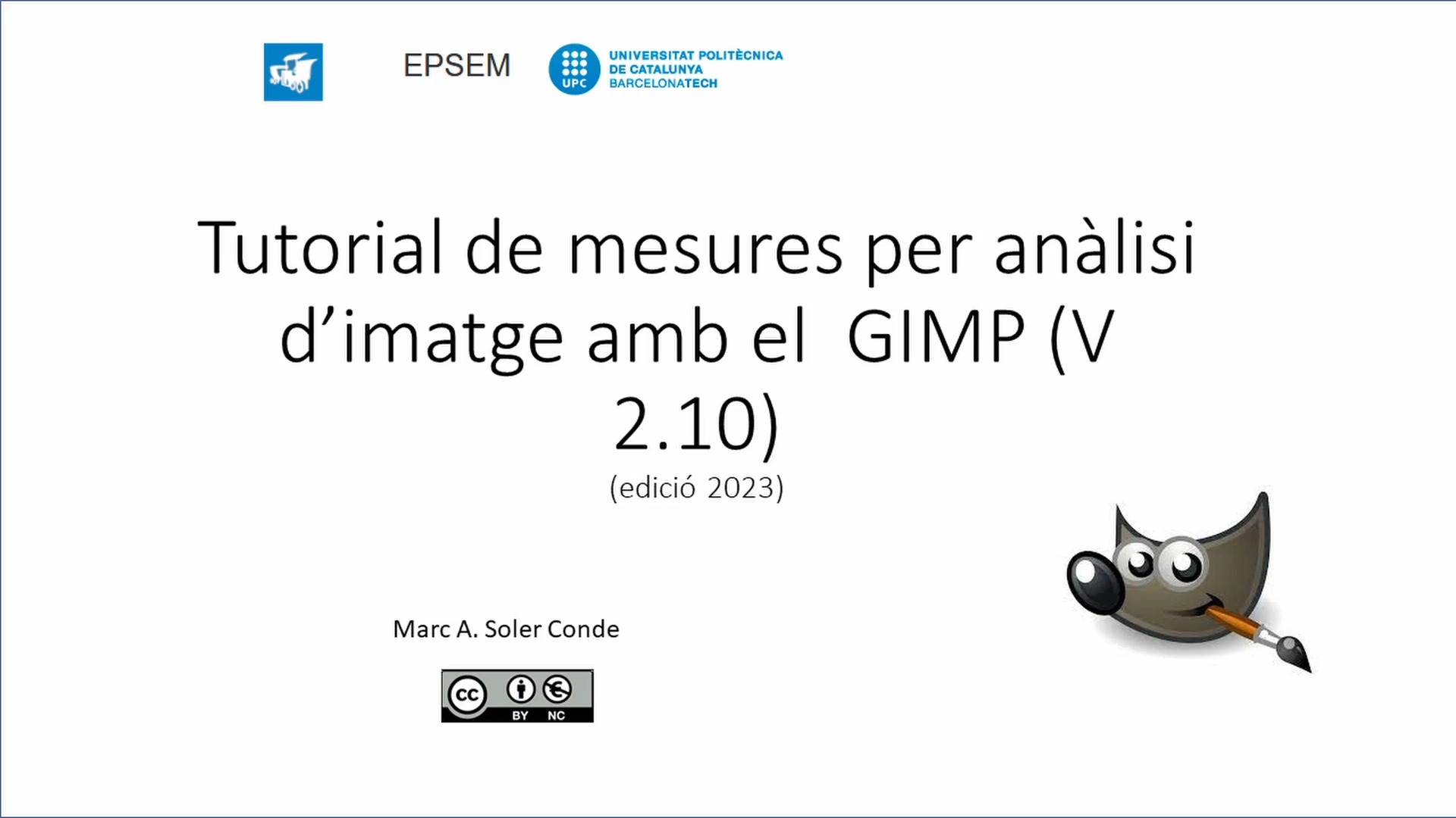 Tutorial de mesures per anàlisi d'imatge amb el GIMP (V2.10) (edició 2023)