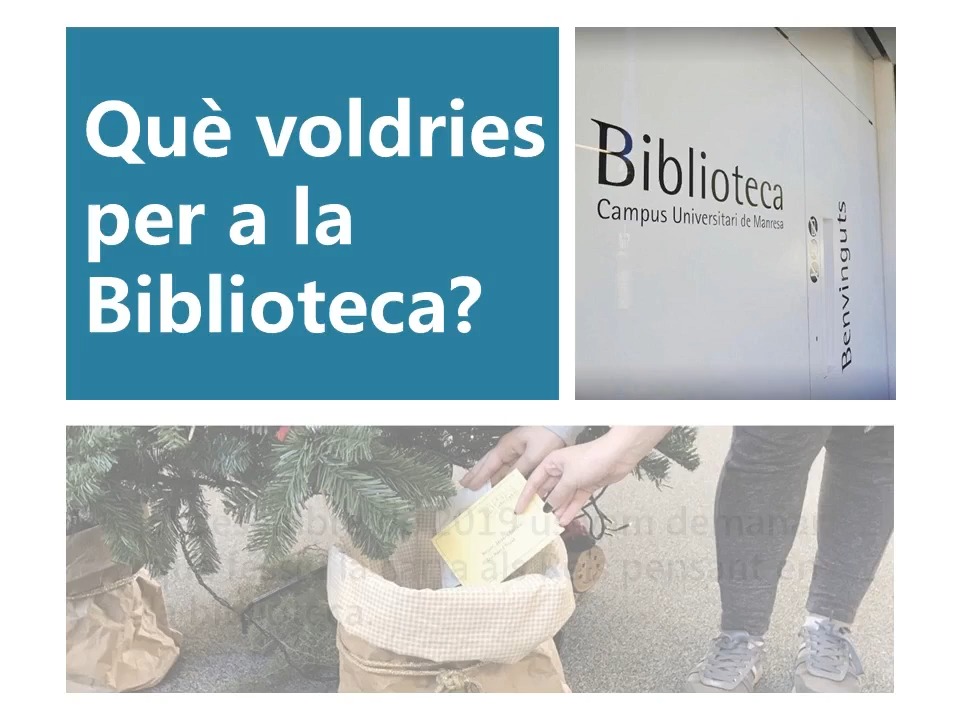 Què voldries per a la biblioteca?