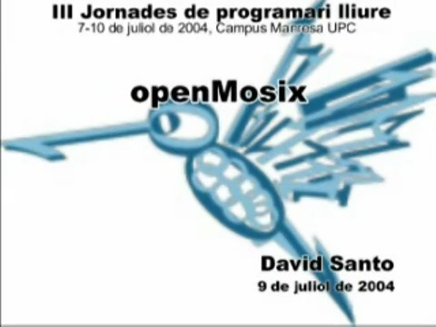 III Jornades de Programari Lliure : openMosix