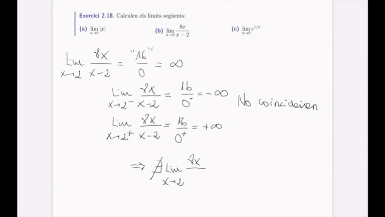 Tema 2 – Funcions de la variable real. 03 Límits