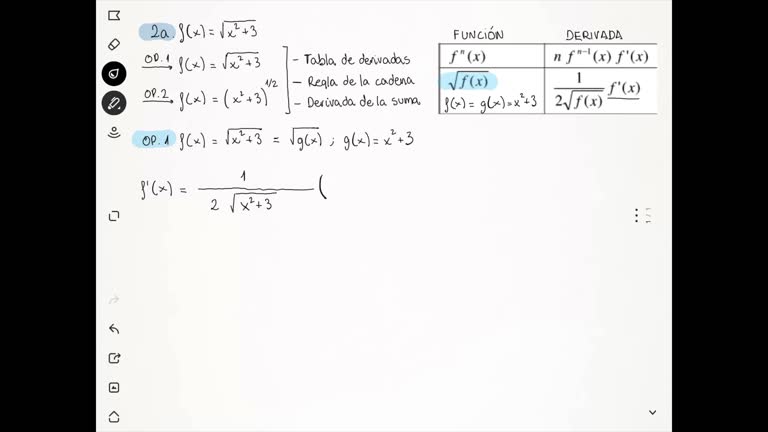 Tema 4 - Derivació de funcions. Ejercicio 2 (a)