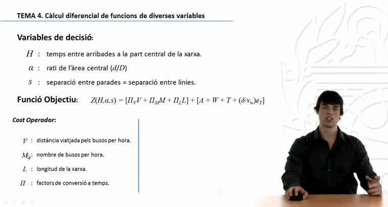 Càlcul diferencial de funcions de diverses variables