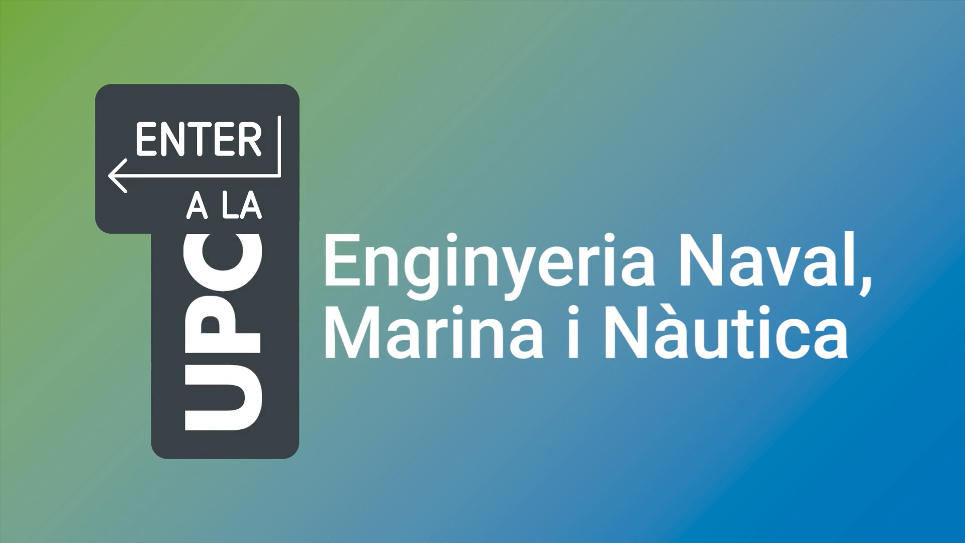 ENTER a la UPC: conversa d'orientació sobre l’Enginyeria Naval, Marina i Nàutica