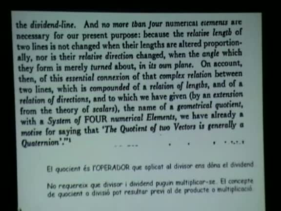 William Rowan Hamilton i els quaternions. Origen, present i futur del càlcul (multi) vectorial. Curs Gauss (2005-2006)