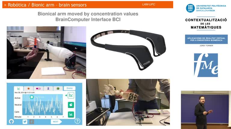 Aplicacions de realitat virtual per a enginyeria biomèdica. (Contextualització de les Matemàtiques a les carreres tecnològiques de la UPC)