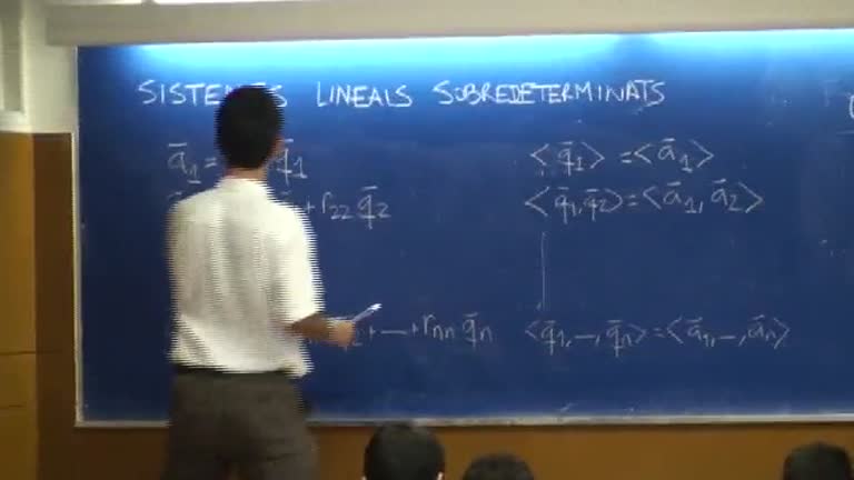 Àlgebra lineal numèrica. Tema 4'. Sistemes lineals sobredeterminats. Condicionament de les equacions normals