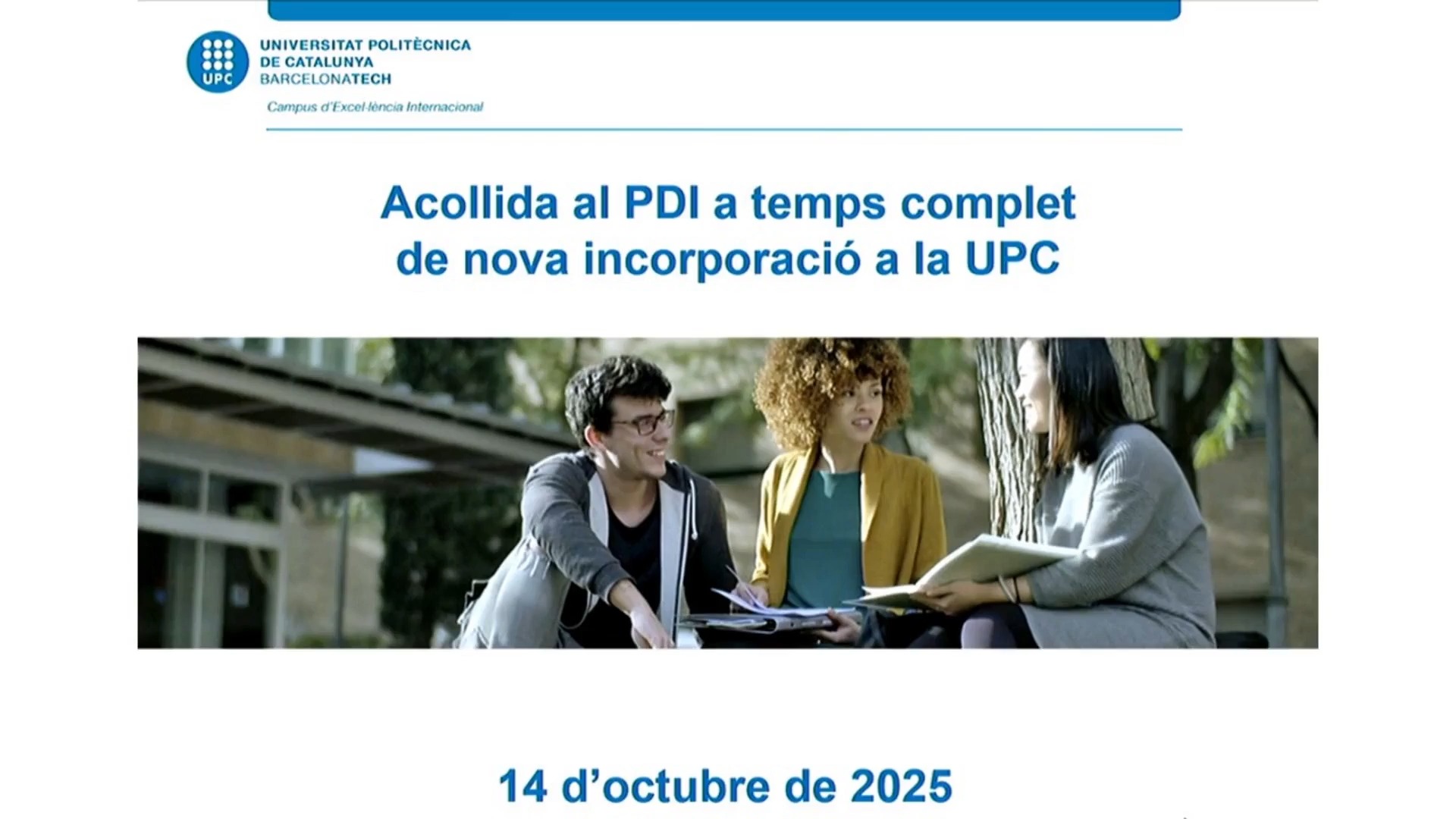 Jornada d'Acollida del PDI 2025