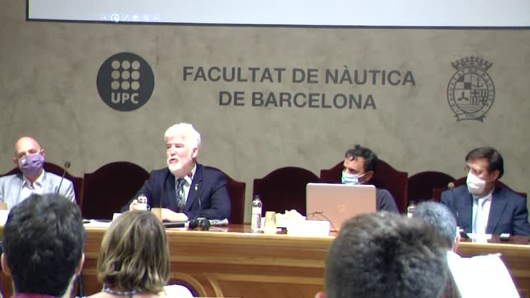 Inauguració del curs acadèmic 2021-2022 de la Facultat de Nàutica de Barcelona amb la lliçó inaugural a càrrec del senyor Dídac Costa Carcereny