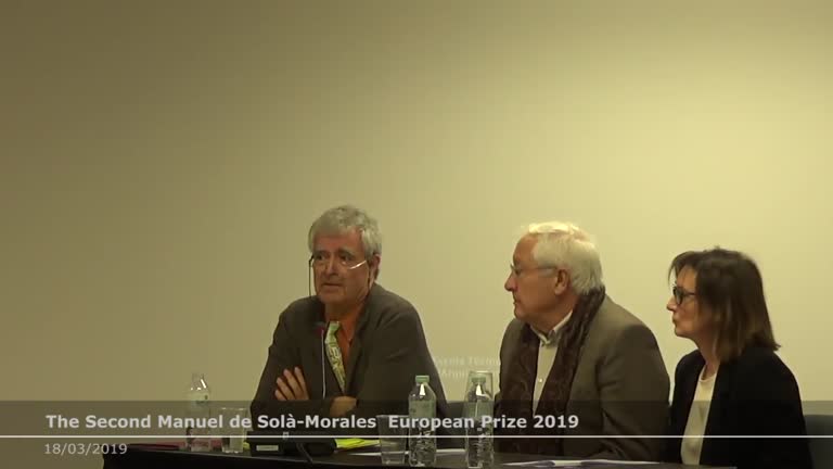 Lliurament del Premi Europeu Manuel de Solà-Morales d'Urbanisme 2019