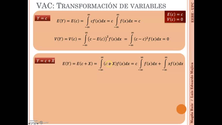5a – Variable Aleatoria Continua. 05 Transformación