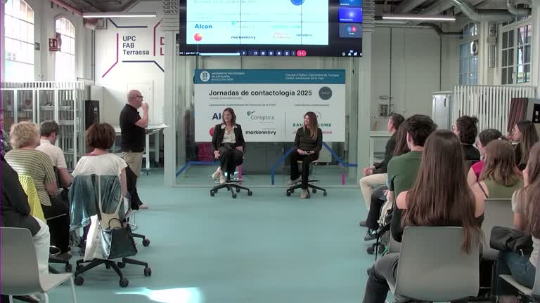 Micrófono abierto con los laboratorios de contactología: CooperVision, Johnson & Johnson y mark'ennovy. Coordinado por Enric González (UPC)