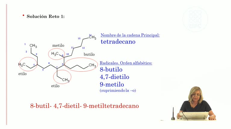 ELI. Química. Formulación y Nomenclatura de compuestos orgánicos. Hidrocarburos. Problemas 1 y 2