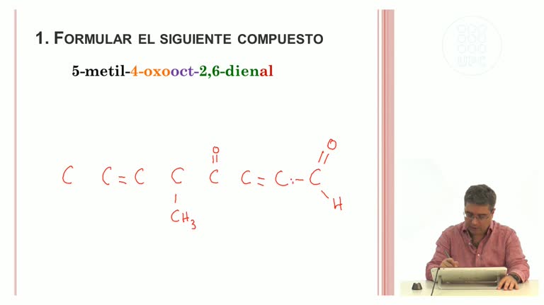 ELI. Química. Formulación de compuestos orgánicos. Grupos funcionales Problemas I.