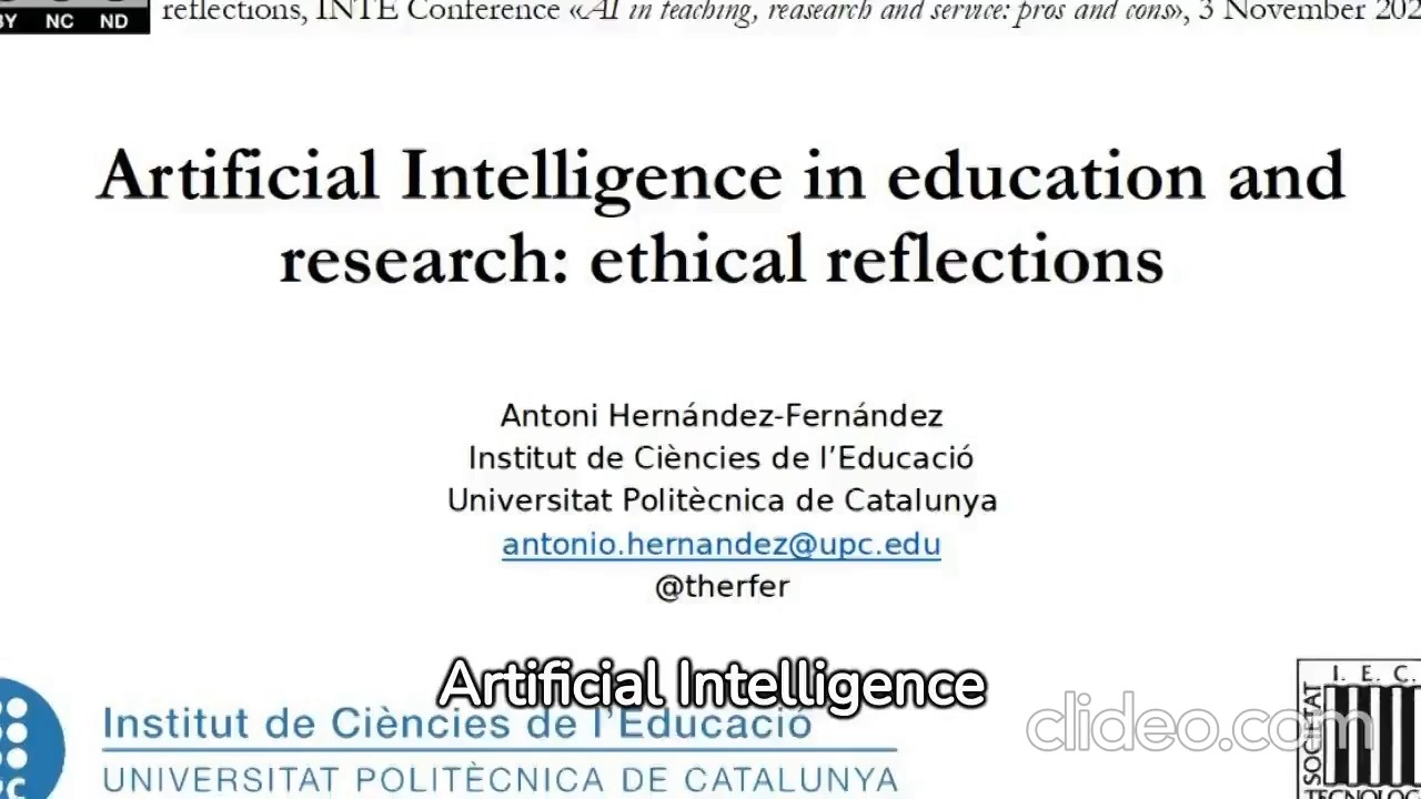 Artificial Intelligence in education and research: ethical reflections