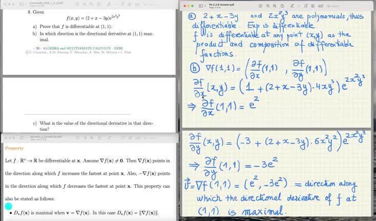 Tema 2 - Funciones de varias variables 2-3-8 