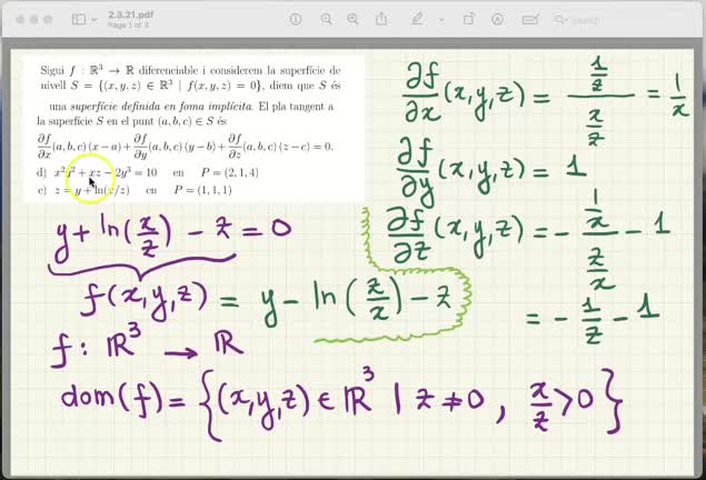 Tema 2 - Funciones de varias variables 2-3-21 