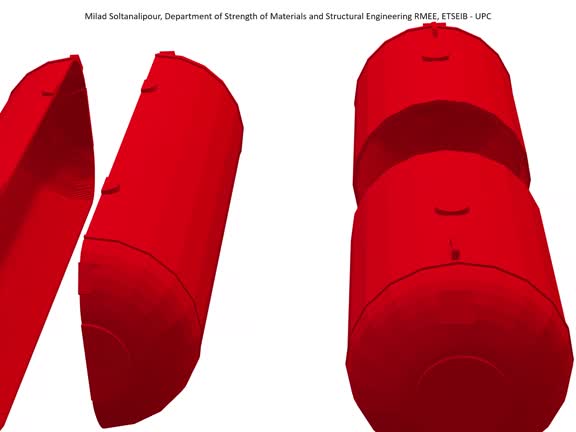 Cylindrical pressure vessel