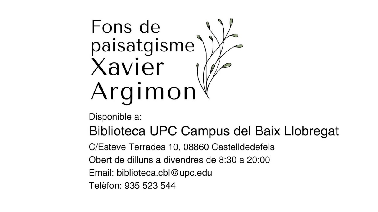 El Fons Xavier Argimon de la Biblioteca del Campus del Baix Llobregat