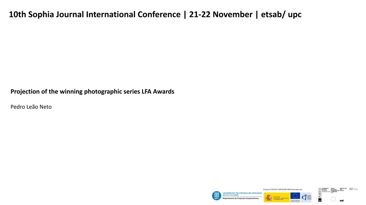 Projection of the winning photographic series  LFA Award 