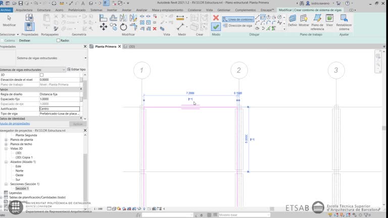 RV.S3.DR.V5 Sistema de vigas