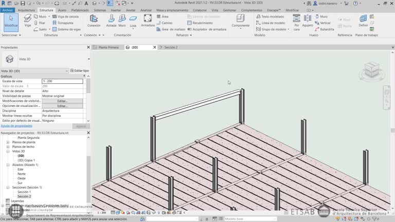 RV.S3.DR.V6 Estructura Metálica