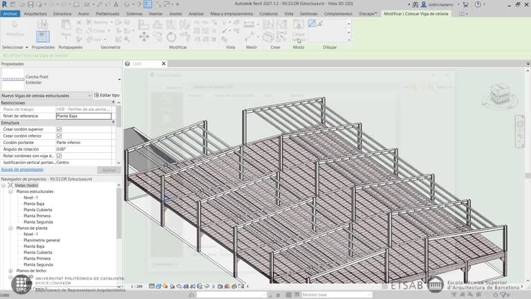 RV.S3.DR.V7 Vigas y Celosías