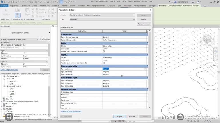 RV.S4.DR.V4 Masas y Sistemas de Muro Cortina