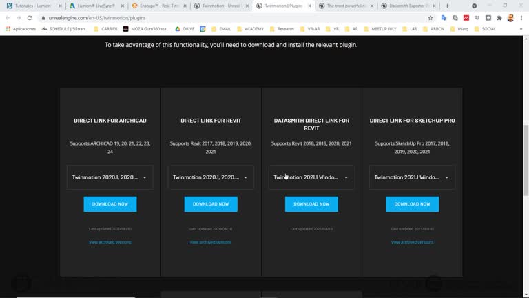 RV.S8.DR.V7 Programas de renderización